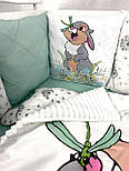 Комплекти в ліжечко для новонароджених Дитяча постільна білизна та балдахін Бортики-захист у дитяче ліжечко, фото 8