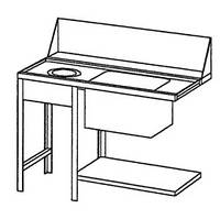 Приставні столи для посудомийних машин