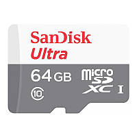 Картка пам'яті 64 ГБ Class 10 microSDXC SanDisk Ultra SDSQUNR-064G-GN3MN