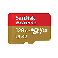 Картка пам'яті 128 ГБ microSDXC UHS-I U3 A2 SanDisk Extreme SDSQXAA-128G-GN6GN