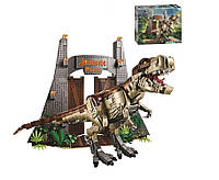 Конструктор огромный с динозавром 11338 Ярость Ти-Рекса. Мир Юрского периода, 3156 деталей