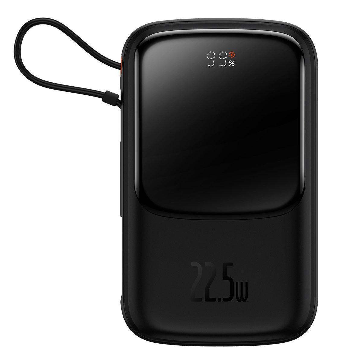 Повербанк 20000 мА·год 22,5 Вт USB Type-C чорний Baseus Qpow PPQD040101