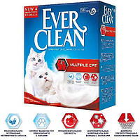 Наполнитель для кошачьего туалета бентонит где живут несколько кошек Эвер Клин (Ever Clean ) Multiple Cat 6 л