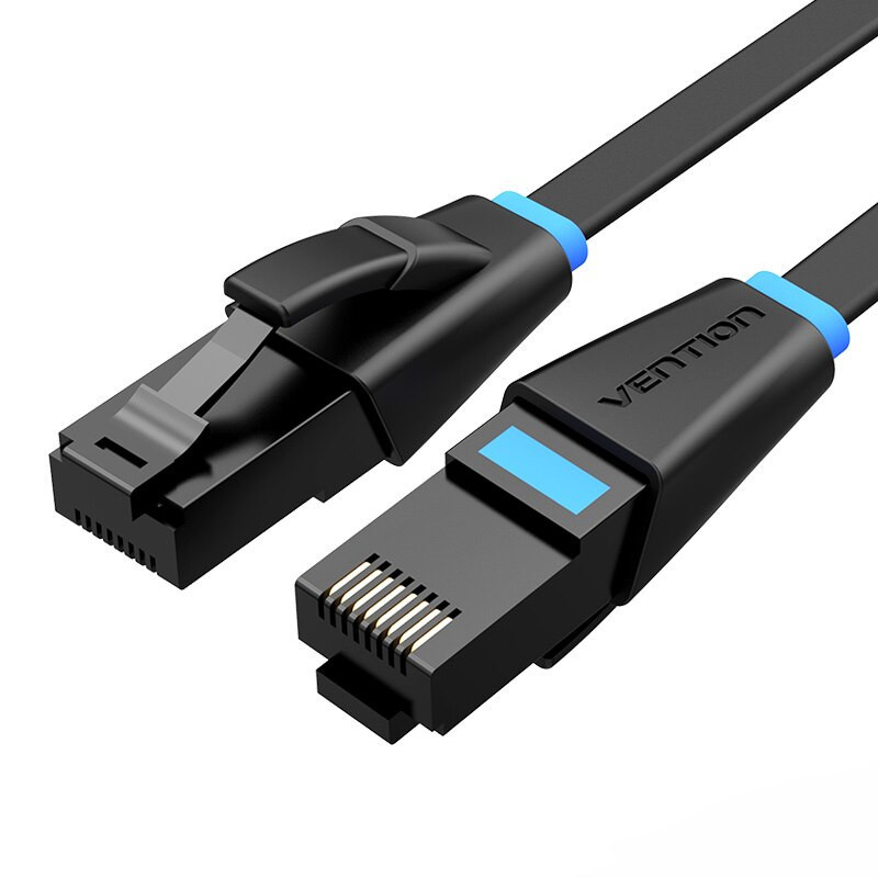 Кабель LAN мережевий плоский патч-корд Cat 6 RJ45 1 Гбіт/с 1 м Vention IBJBF