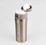 Термос термокухоль вакуумний 320 мл Maestro MR-1641 термочашка для гарячих і холодних напоїв із неіржавкої сталі Go, фото 2