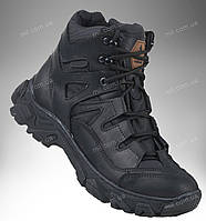Тактическая утепленная обувь на меху / тактические зимние полуботинки Tactic HARD (black)