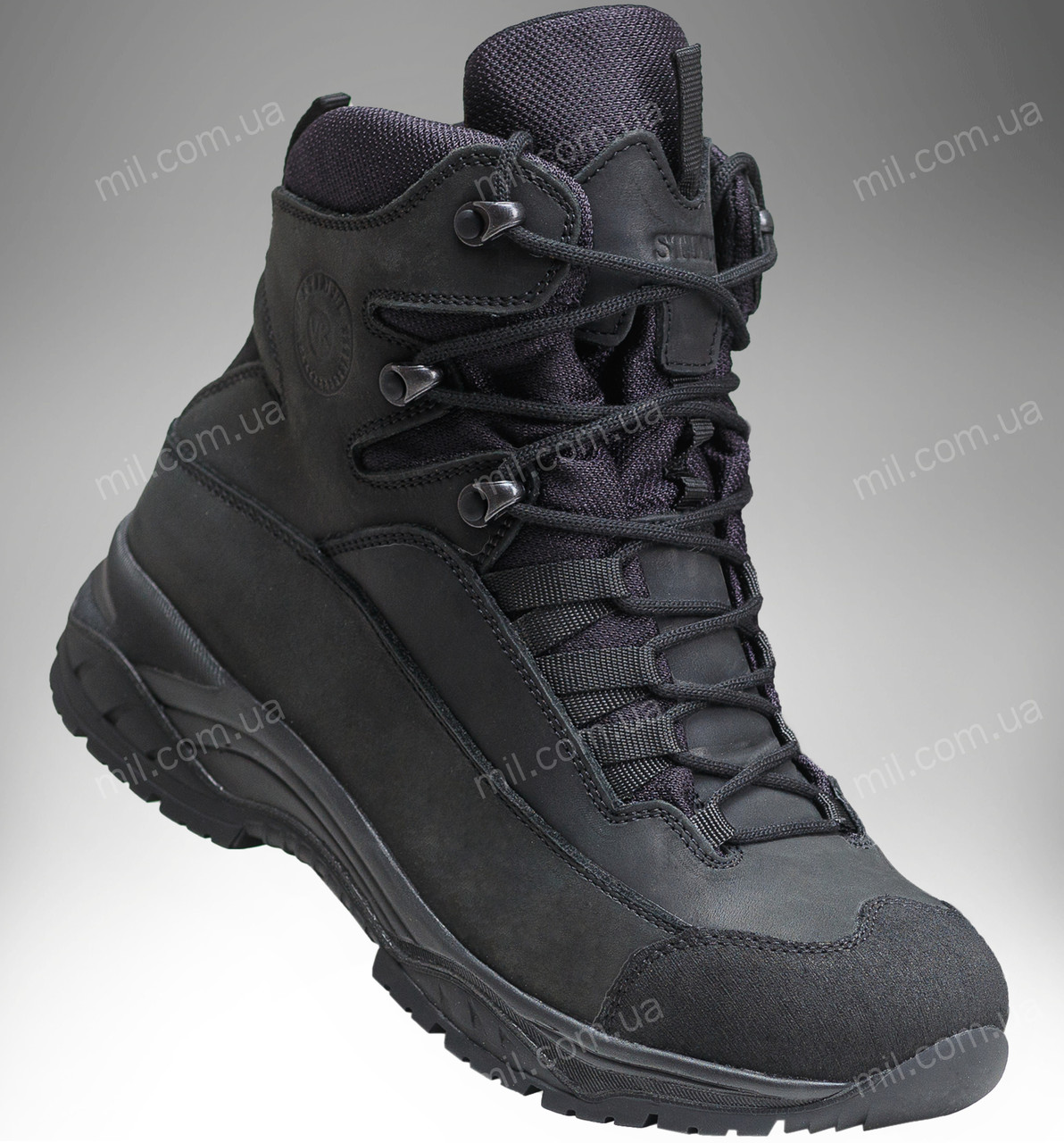 Тактичні зимові черевики / утеплене, армійське взуття на зиму GROM (black)