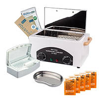 Стартовий набір для стерилізації інструментів: сухожар CH 360 T, крафт-пакети Microstop, Лоток для зберігання
