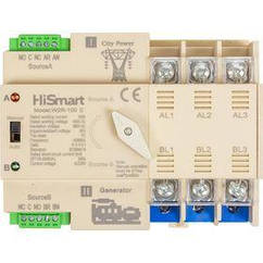 Автоматичний перемикач HiSmart W2R-3P 220 V 100 A (HS082499)