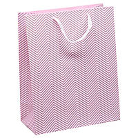 Пакет подарочный 260 х 127 х 324 мм розовый Картон Разноцвет (223860)