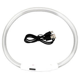 LED USB нашийник для собак і котів круглий S 35 см - мультіколор