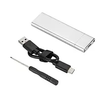 Наружный карман для диска VALUE S1013 Silver M.2 НА TYPE-C USB 3.1 (F) GEN2, 10 GB/S, 2TB, B KEY NGFF