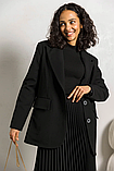 Модна довга спідниця плісе з якісної турецької костюмки 42-52 розміри різні кольори чорна, фото 3