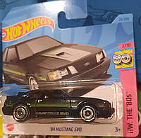 Hot Wheels 2023 The '80s '84 Mustang SVO 2/10 25/250 HKJ60 Мустанг ретро Машинки колекційні Хот Вілс