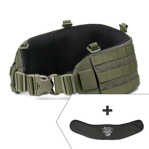 Розвантажувальний пояс Dozen Tactical War Belt Ballistic Protection "Olive" (+ балістичний пакет)