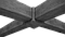 Стикувальний елемент універсальний Decowood (11x11)см білий, фото 3