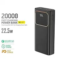 Повербанк LENYES PX288D 20000mAh (реальна ємність) швидка зарядка QC3.0+PD 22.5W