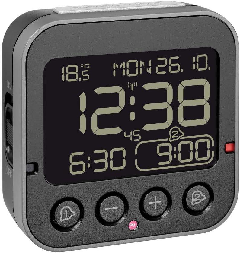 Настільний цифровий годинник з будильником TFA Bingo 2.0 (Black)