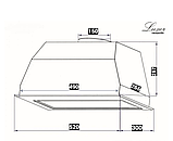 Вбудована чорна витяжка 60 см. Потужна - 1450 м. Тиха -39 дБ Luxor Jet BK, Німеччина, фото 10