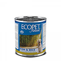 Влажный корм Farmina Ecopet Natural Dog Fish&Rice для собак, с сельдью, 300 г
