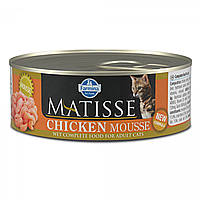 Влажный корм Farmina Matisse Cat Mousse Chicken для взрослых кошек, с курицей, 85 г