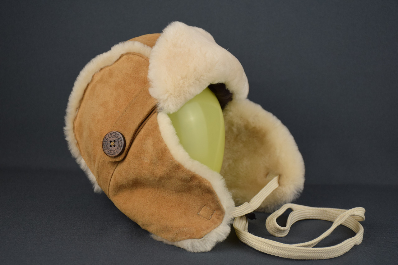 Ugg Hat Aviator Shearling Sheepskin шапка вушанка дитяча зимова замша хутро овчина цигейка. Оригінал. 4-6 років.