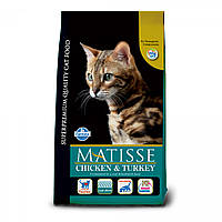 Сухой корм Farmina Matisse Adult Chicken & Turkey для взрослых кошек, курица и индейка, 1.5 кг