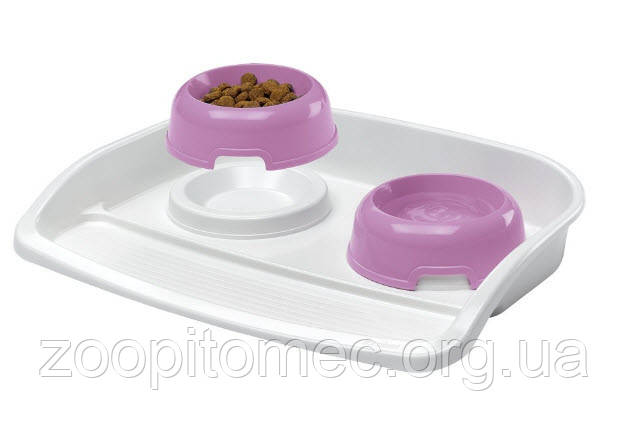 Миски на підносі Ferplast (Ферпласт) MAXI LINDO для собак і кішок, фото 1