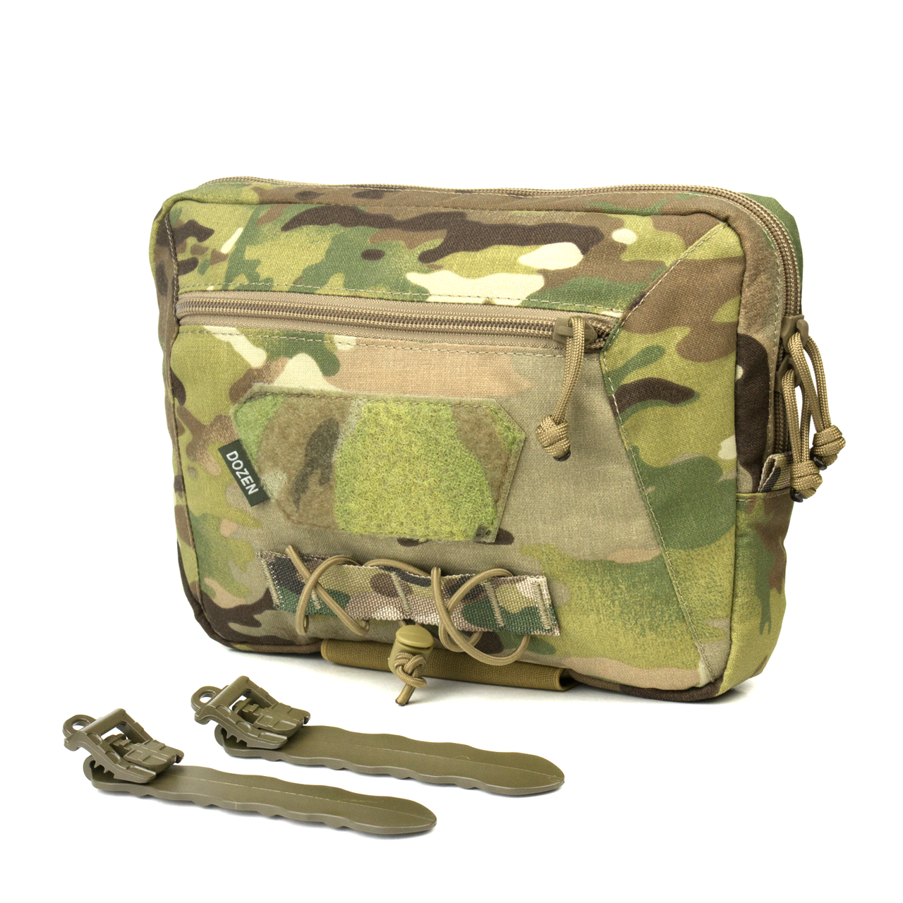 Сумка-напашник з кліпсами Dozen Front Pouch For Ballistic Protection - Universal (Clips) "MultiCam"