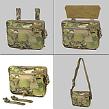 Сумка-напашник з кліпсами Dozen Front Pouch For Ballistic Protection - Universal (Clips) "MultiCam", фото 7