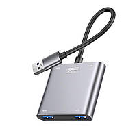 USB-хаб 4 порта XO HUB012А Серый
