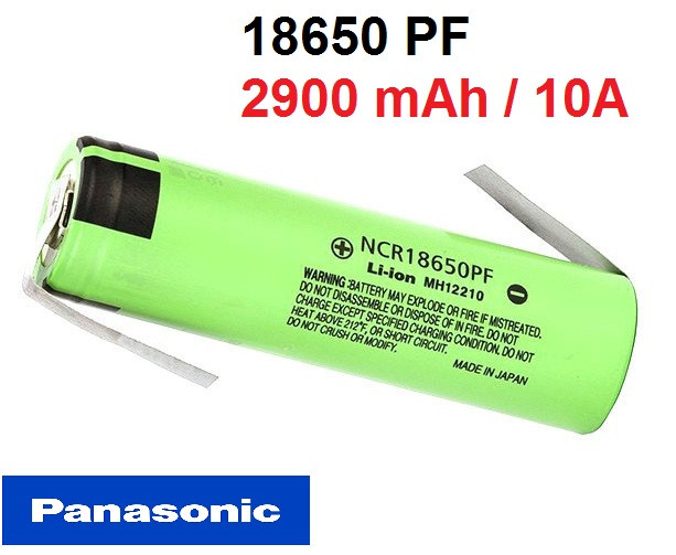 Акумулятор Panasonic 18650 PF 2900mAh /10А пiд пайку