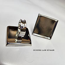 Перстень "Квадрат" 25*25 мм Платина