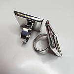 Перстень "Квадрат" 25*25 мм Платина, фото 3