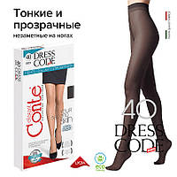 Колготки жіночі 40 Den 3 розмір Чорні Conte Dress Code Nero