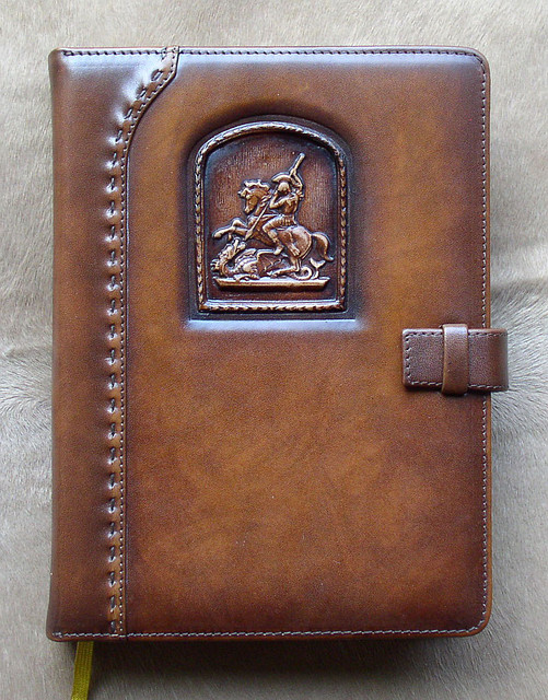 Шкіряний блокнот "Святий Георгій", фото 1