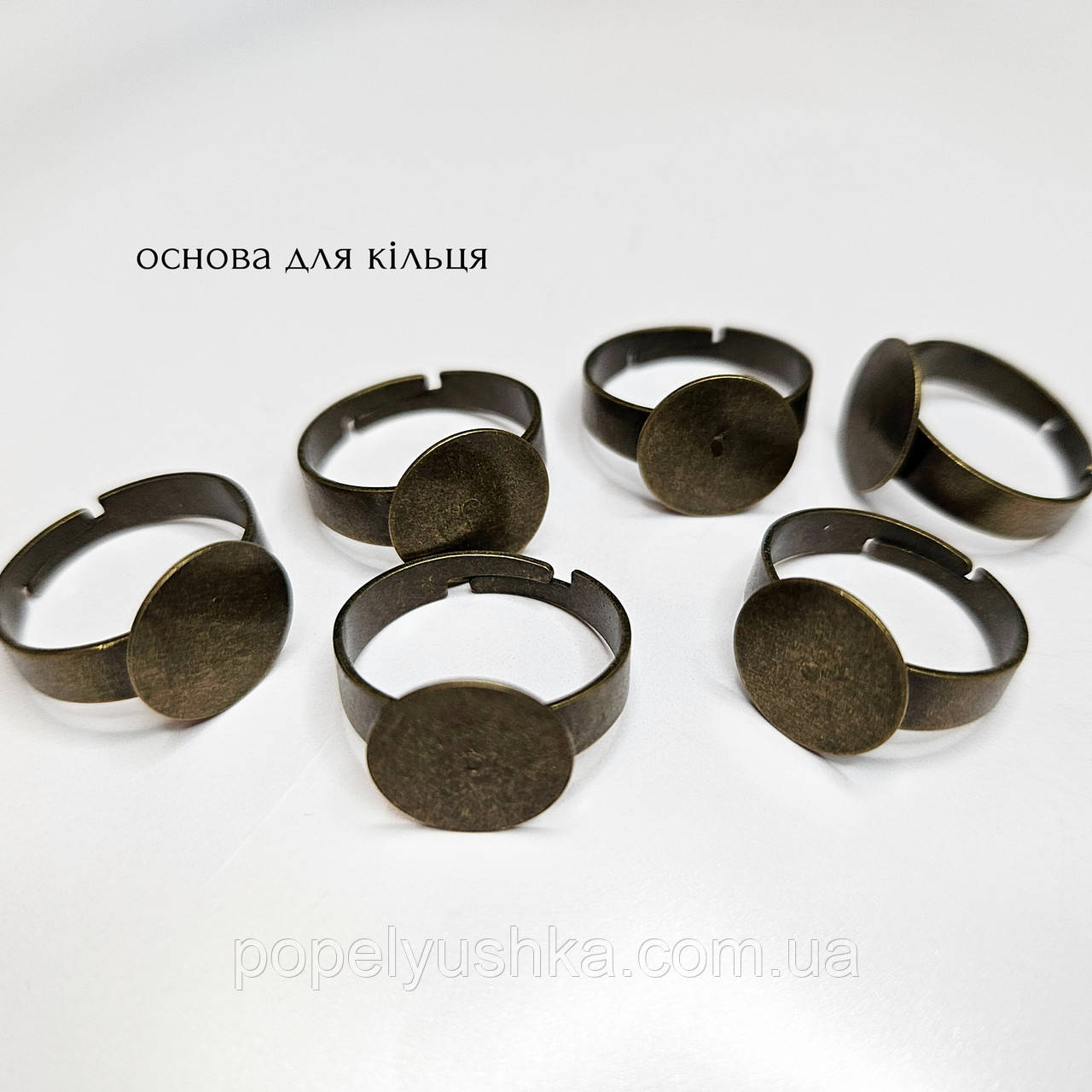 Перстень 14 мм Бронза, фото 1