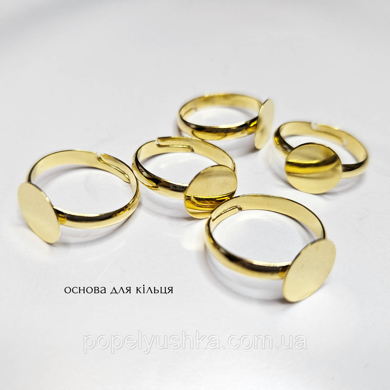 Перстень 10 мм. Золото, фото 1