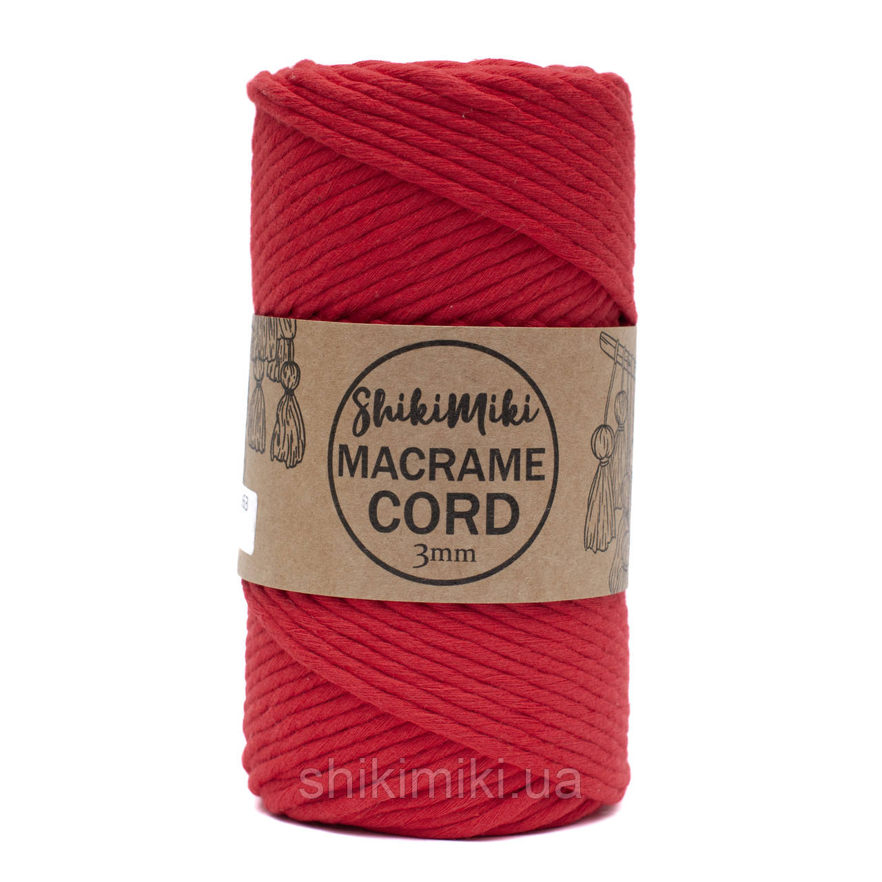 Еко шнур Macrame Cord 3 mm, колір Алий