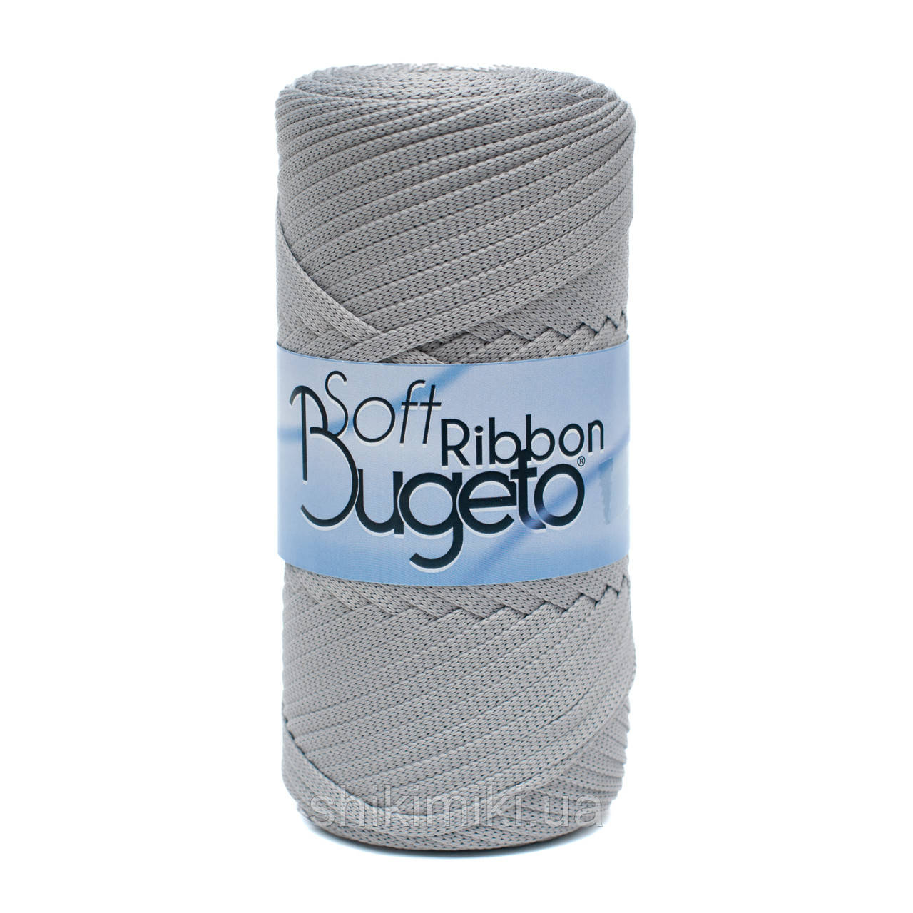 Плоский шнур поліефірний Bugeto Soft Ribbon, колір Перлинно-сірий, фото 1