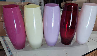 Ваза скляна для квітів бочечка модель 966 вис .26,5 см