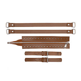 Комплект для сумки Меган зі шкіри, колір Карамельний