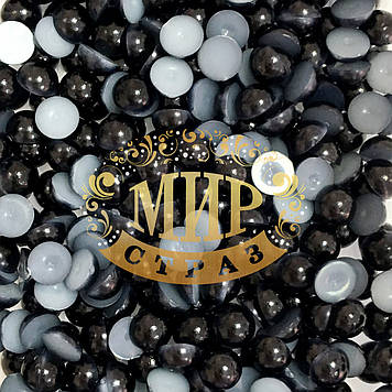 Напівперли  Black 4 мм (100 шт.)