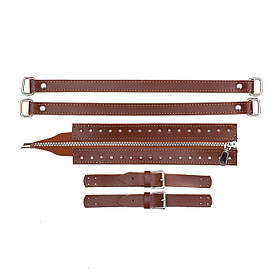 Комплект для сумки Меган зі шкіри, колір Коньячний