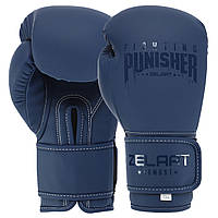 Боксерские матовые перчатки на липучке PU Zelart PUNISHER BO-7553 (размеры 10-14 унций)