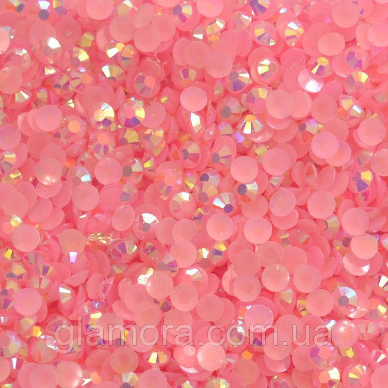 Стрази Pink AB ss16(4 мм)Цина за 100 шт., фото 1