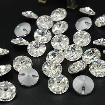 Ґудзик 18 мм*1 шт. Скло.Кольор Crystal