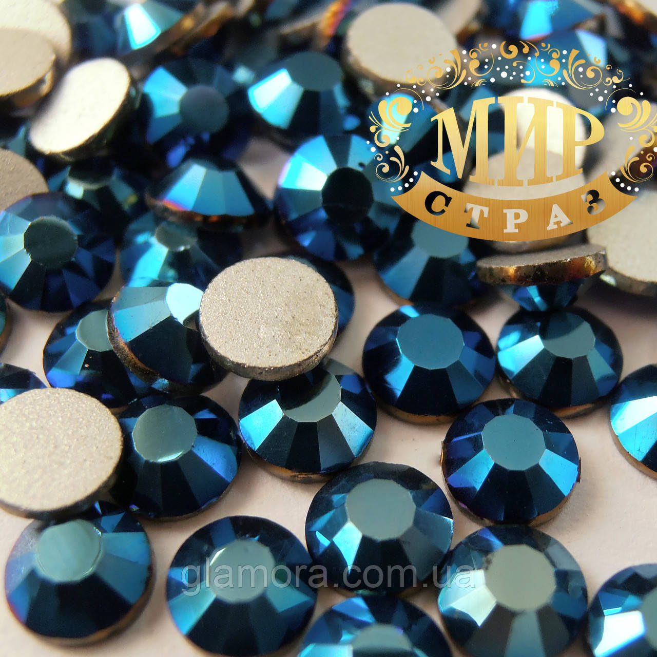 Стрази ДМС Metallic Blue ss5(1,8 мм), 100 шт., фото 1