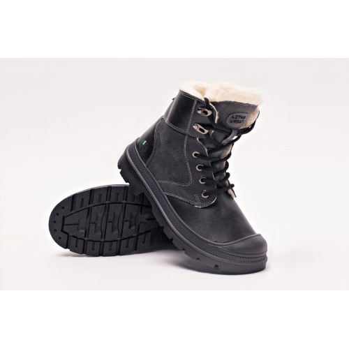 Женские ботинки quebec, черные черевики жіночі чоботи модні гумові демісезонні зимові уггі з хутром - фото 5 - id-p2021189231