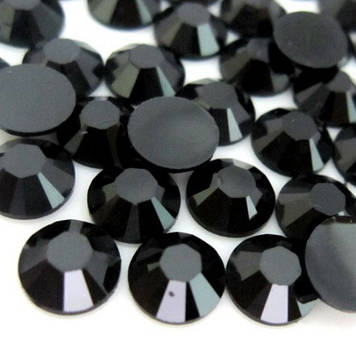 Стрази Jet ss12 (3,2 мм).Цина за 100 шт.